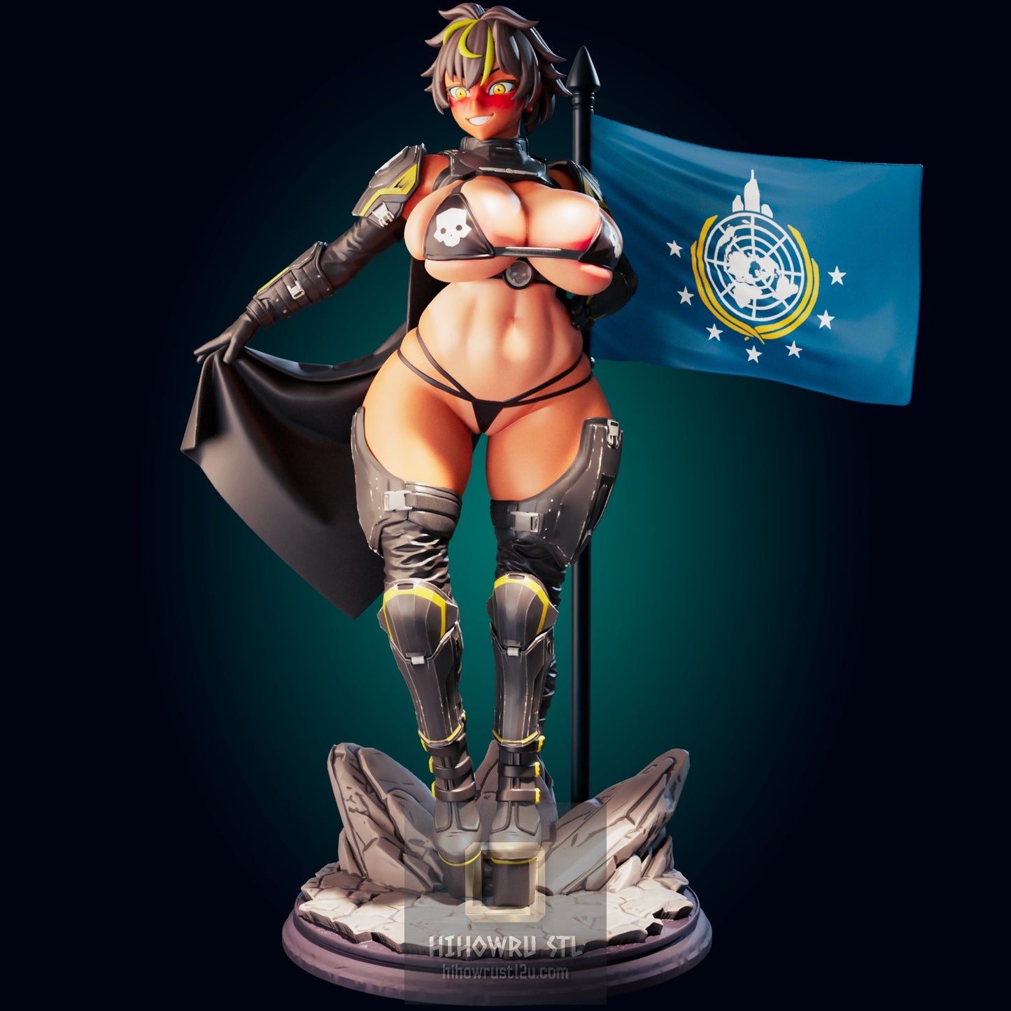 5159 HellDiver Girl NSFW - STL 3D Print Files