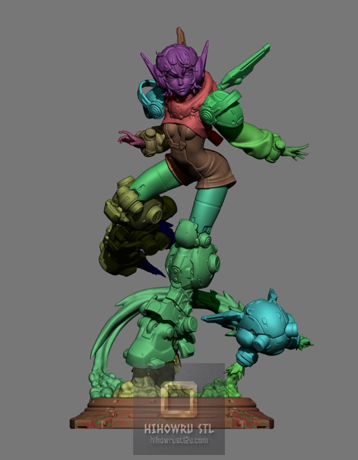5167 Nillai Mechagirl - STL 3D Print Files