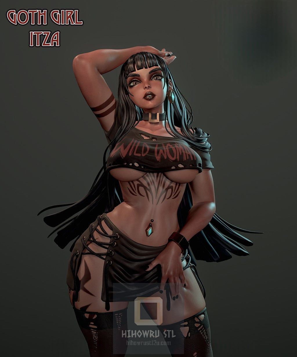 4848 Goth Girl NSFW - STL 3D Print Files