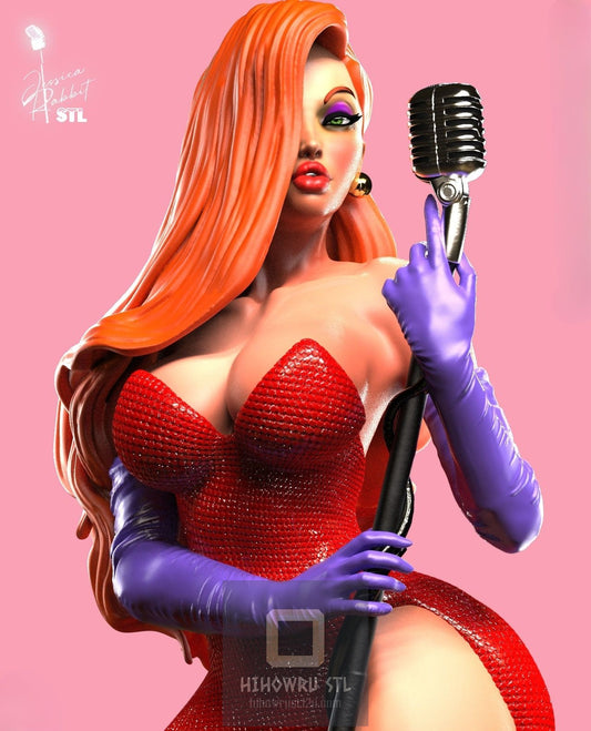 4467 Jessica Rabbit - STL 3D Print Files
