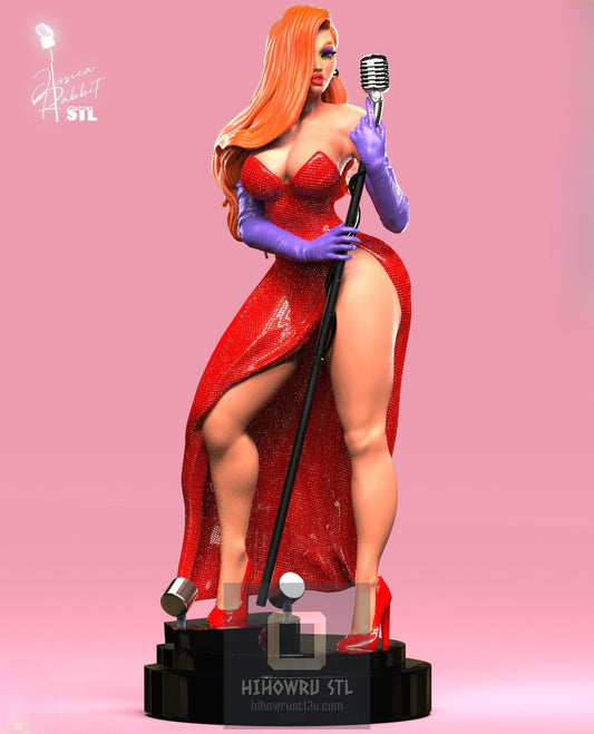 4467 Jessica Rabbit - STL 3D Print Files