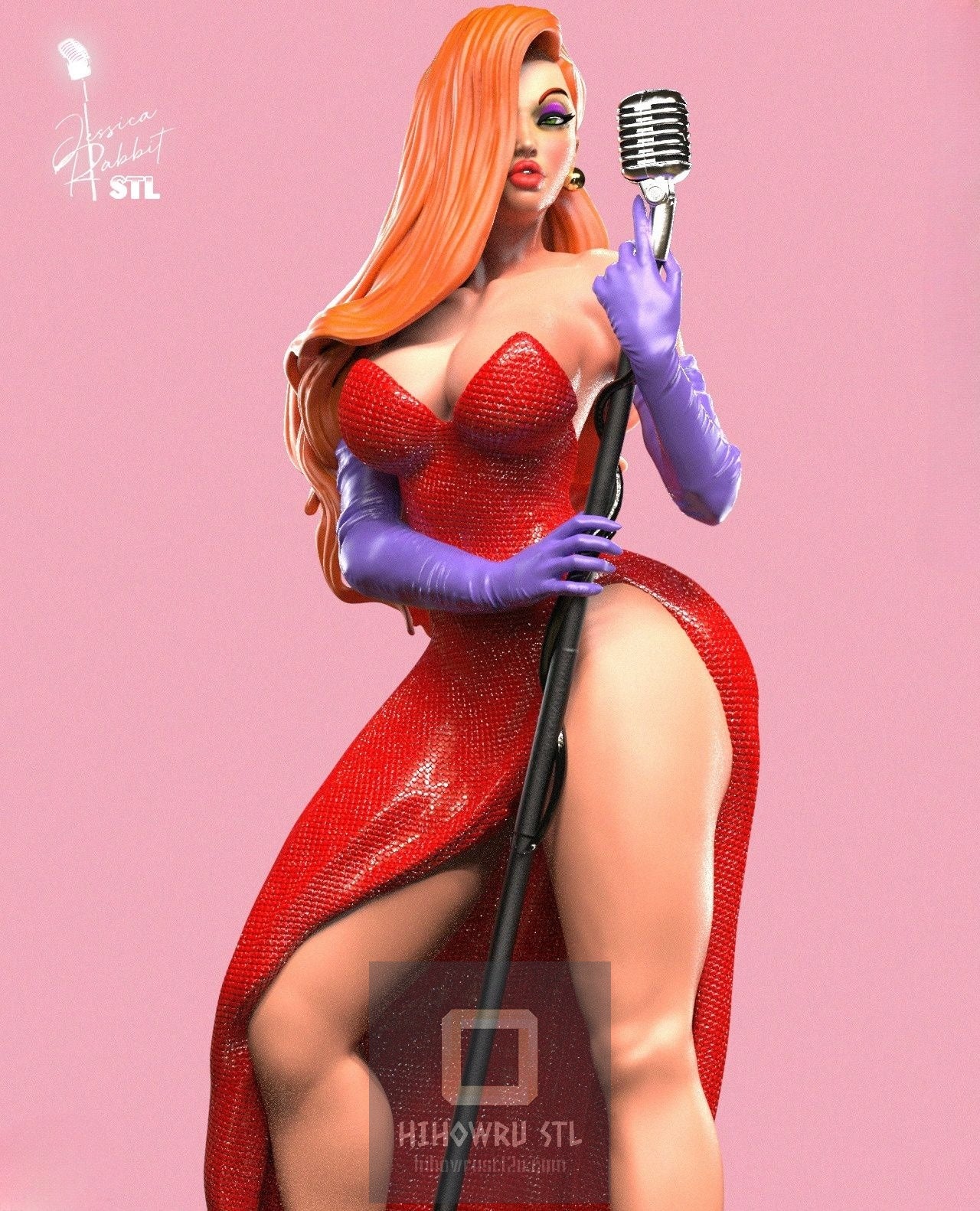 4467 Jessica Rabbit - STL 3D Print Files