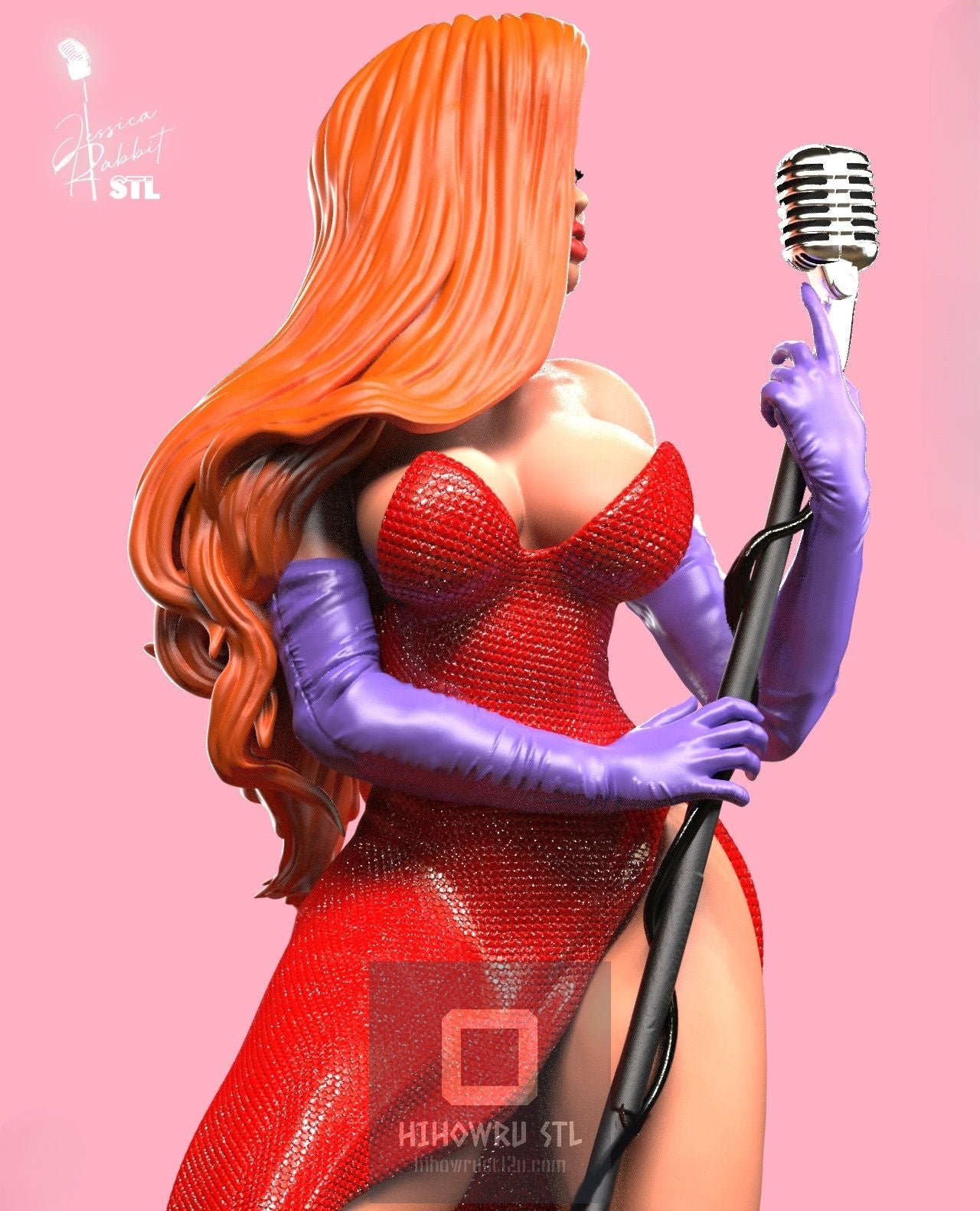 4467 Jessica Rabbit - STL 3D Print Files