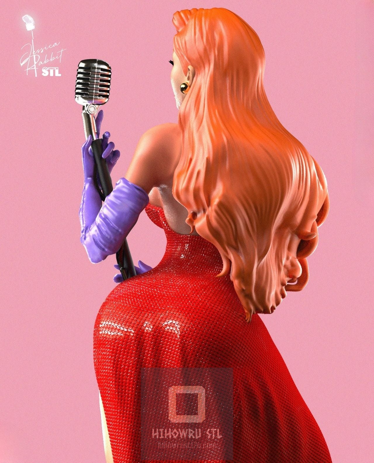 4467 Jessica Rabbit - STL 3D Print Files