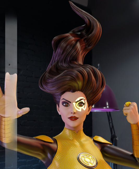 3893 Jessica Cruz - Yellow Lantern - STL 3D Print Files