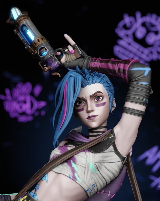 3383 Jinx - League of Legends - STL 3D Print Files