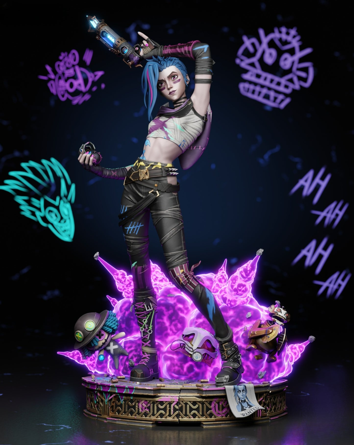 3383 Jinx - League of Legends - STL 3D Print Files