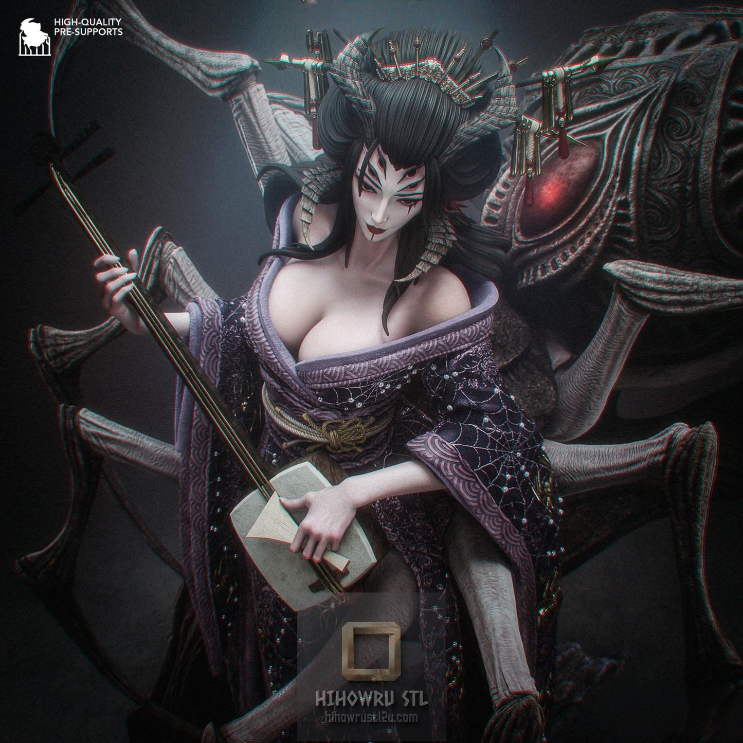 5505 The Jorogumo - Woman-Spider - STL 3D Print Files