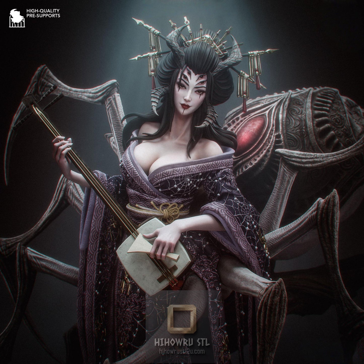 5505 The Jorogumo - Woman-Spider - STL 3D Print Files