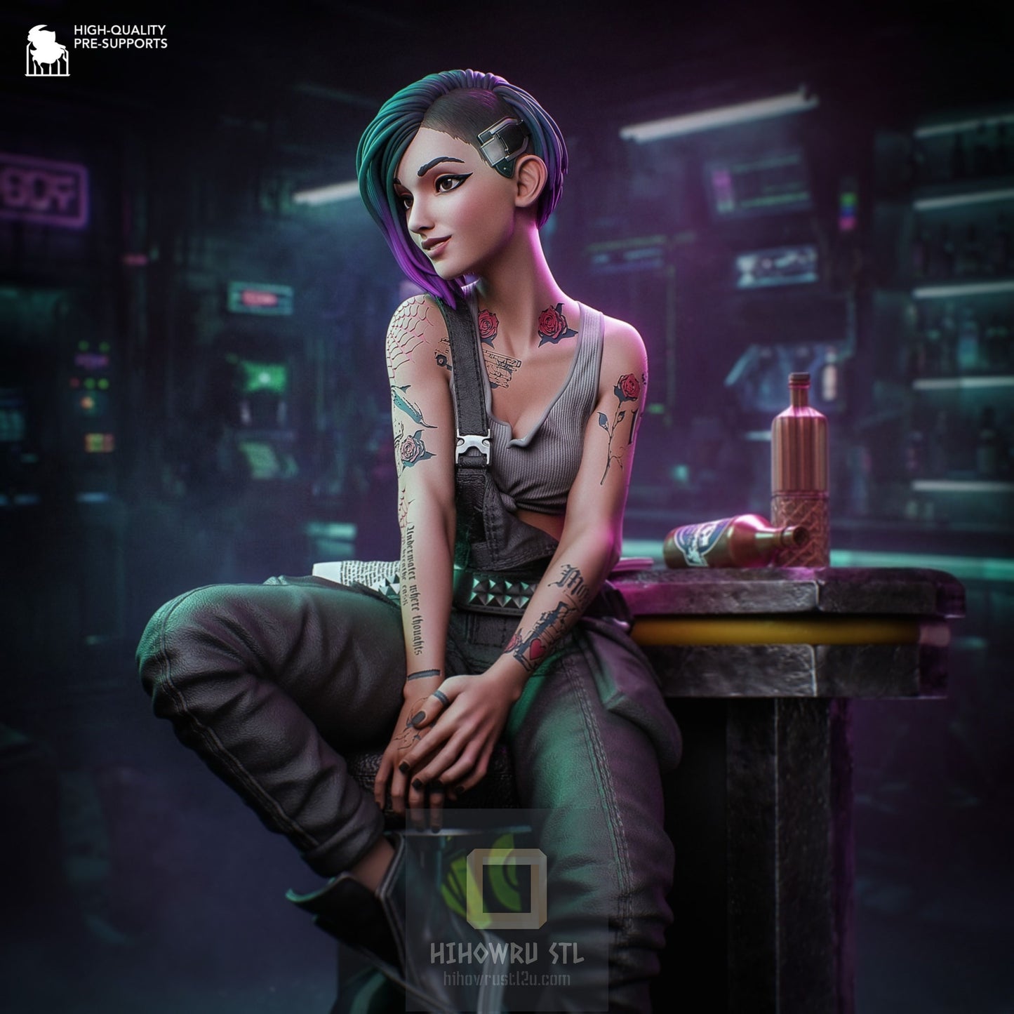 4502 Judy Alvarez - Cyberpunk 2077 - STL 3D Print Files