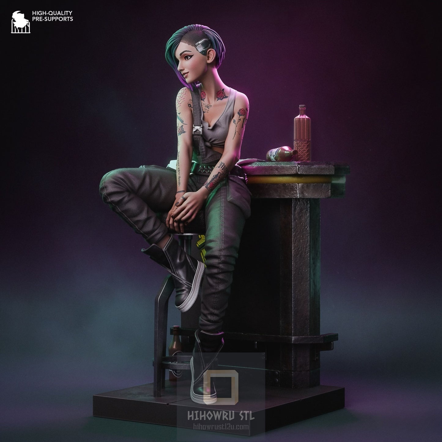 4502 Judy Alvarez - Cyberpunk 2077 - STL 3D Print Files