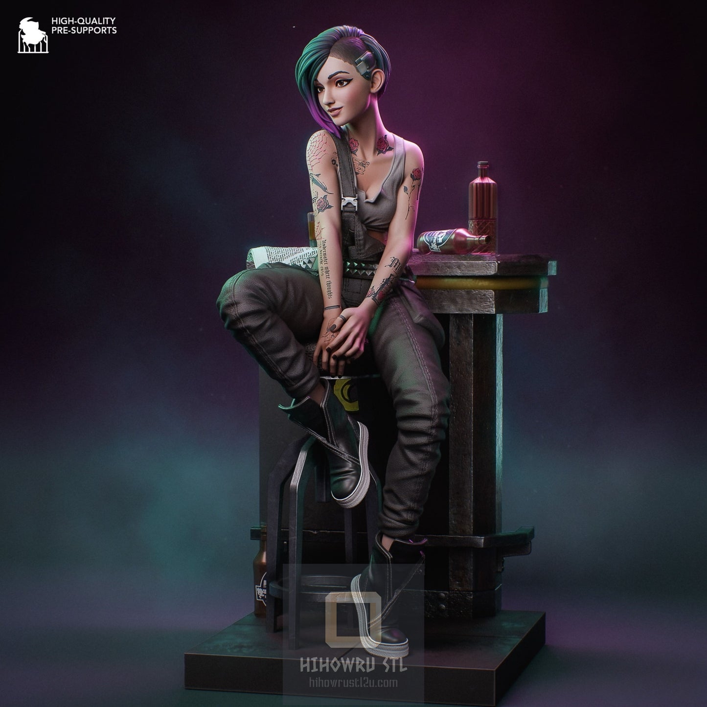 4502 Judy Alvarez - Cyberpunk 2077 - STL 3D Print Files