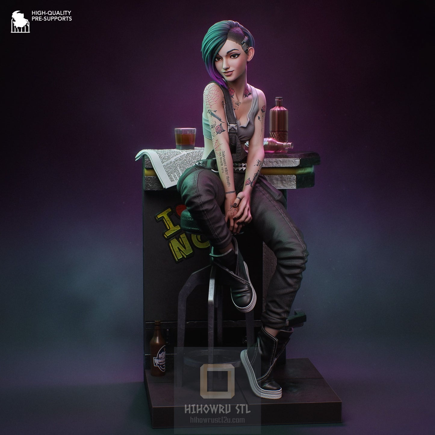 4502 Judy Alvarez - Cyberpunk 2077 - STL 3D Print Files