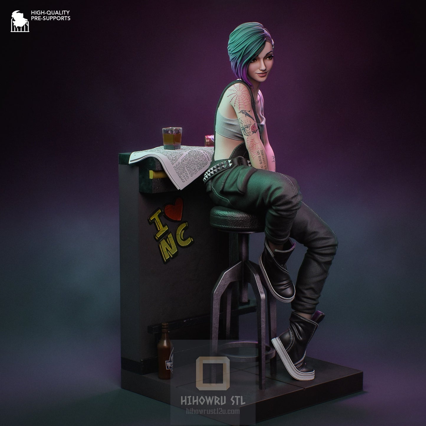 4502 Judy Alvarez - Cyberpunk 2077 - STL 3D Print Files