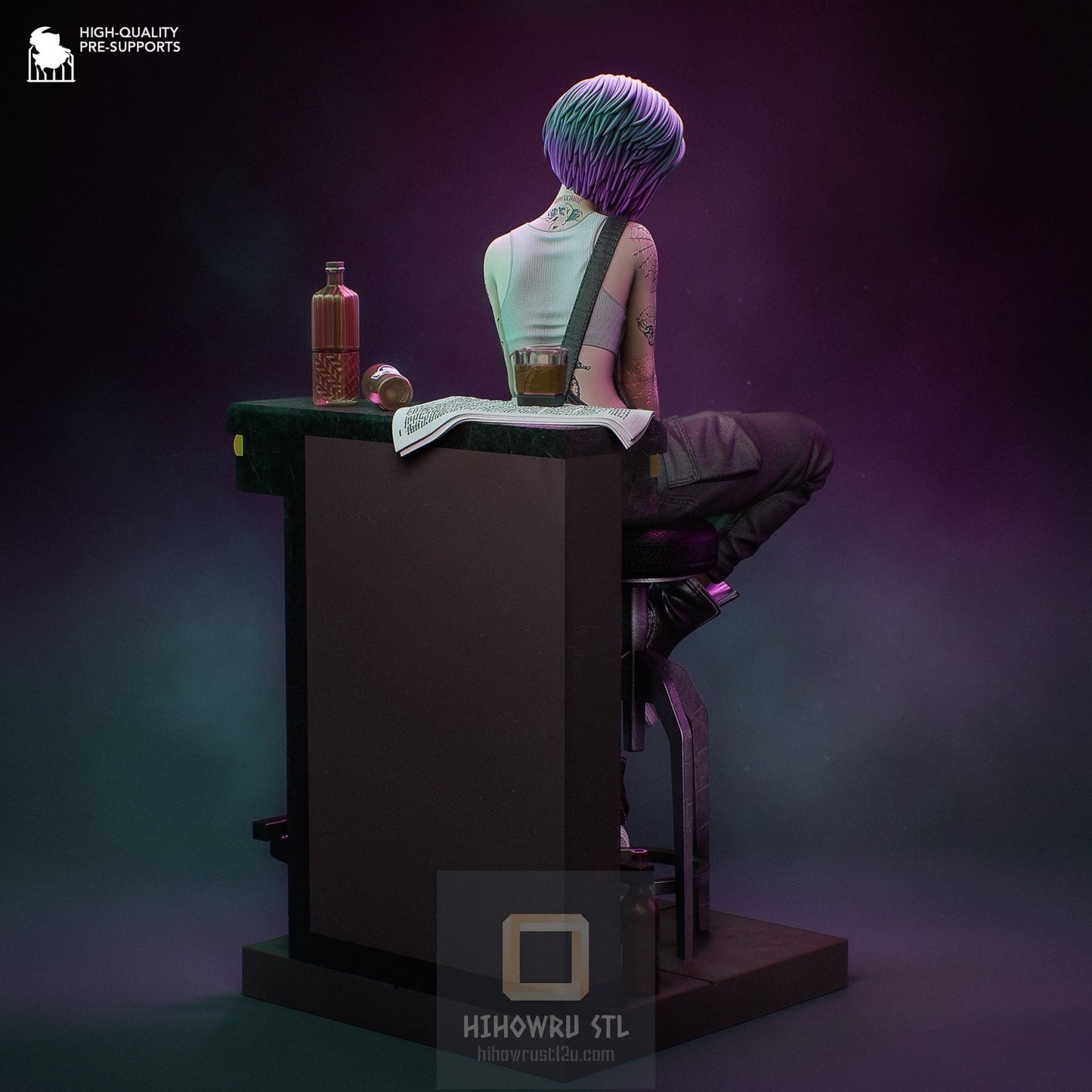 4502 Judy Alvarez - Cyberpunk 2077 - STL 3D Print Files