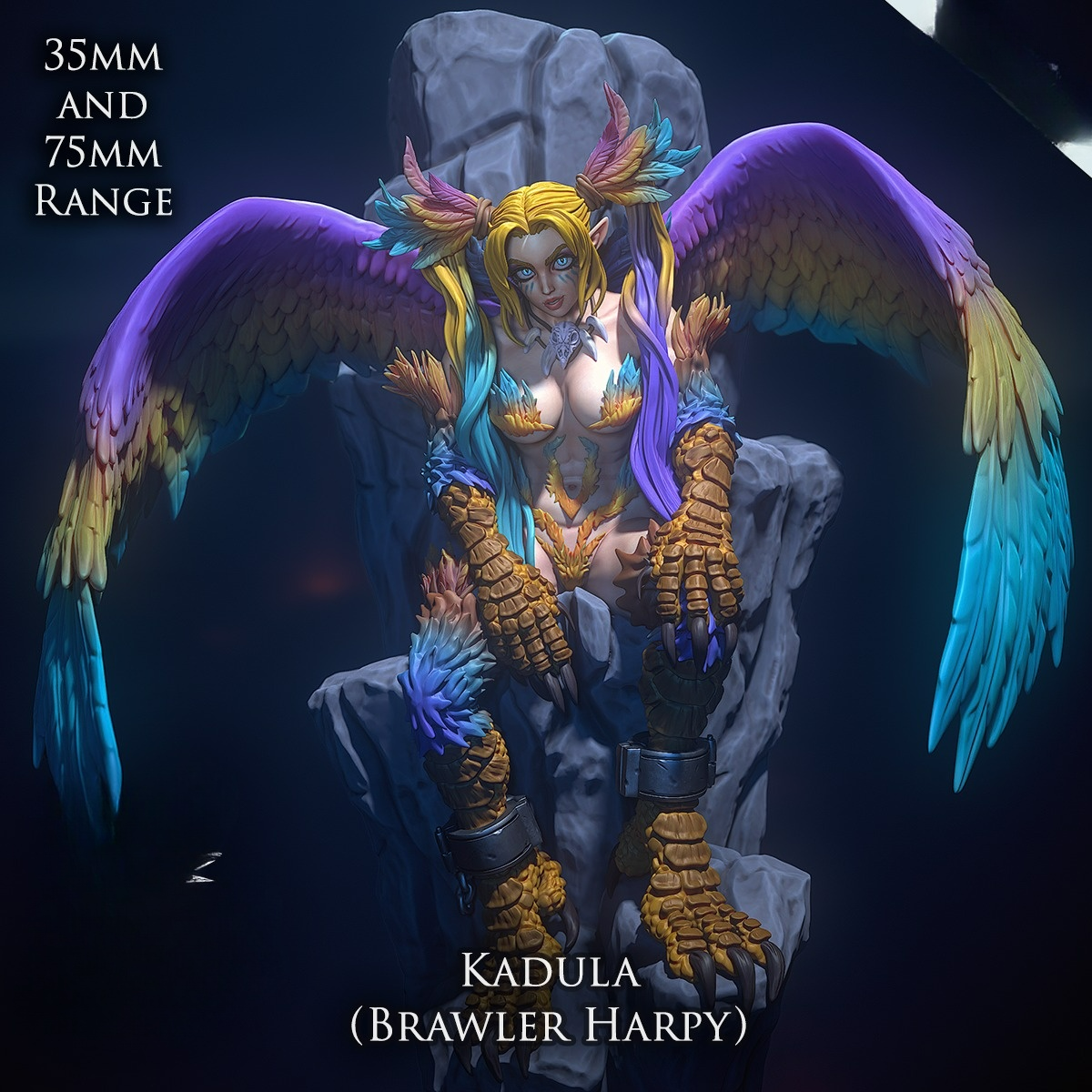 2877 Brawler Harpy NSFW - STL 3D Print Files