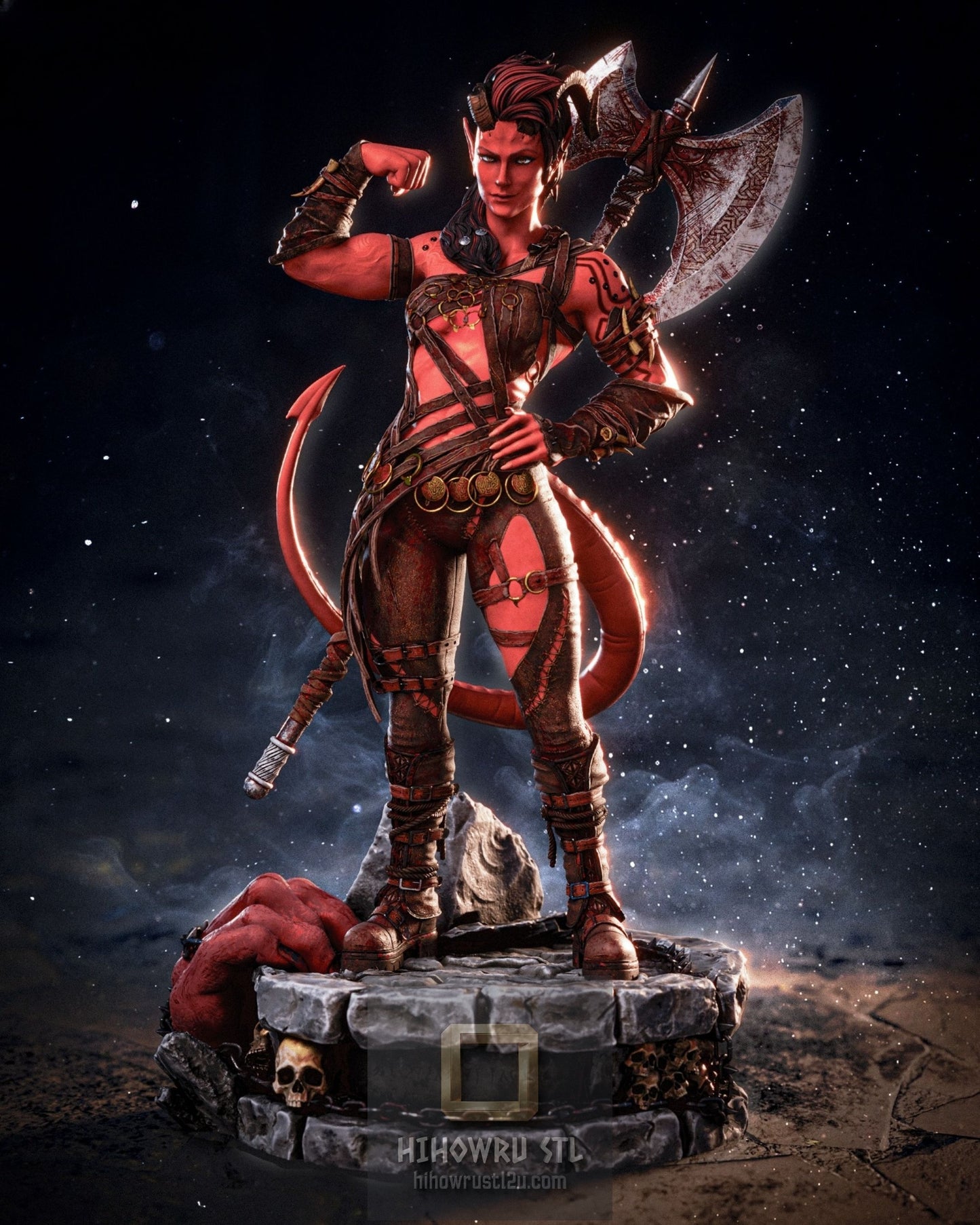 5445 Karlach - Baldurs Gate 3 - STL 3D Print Files