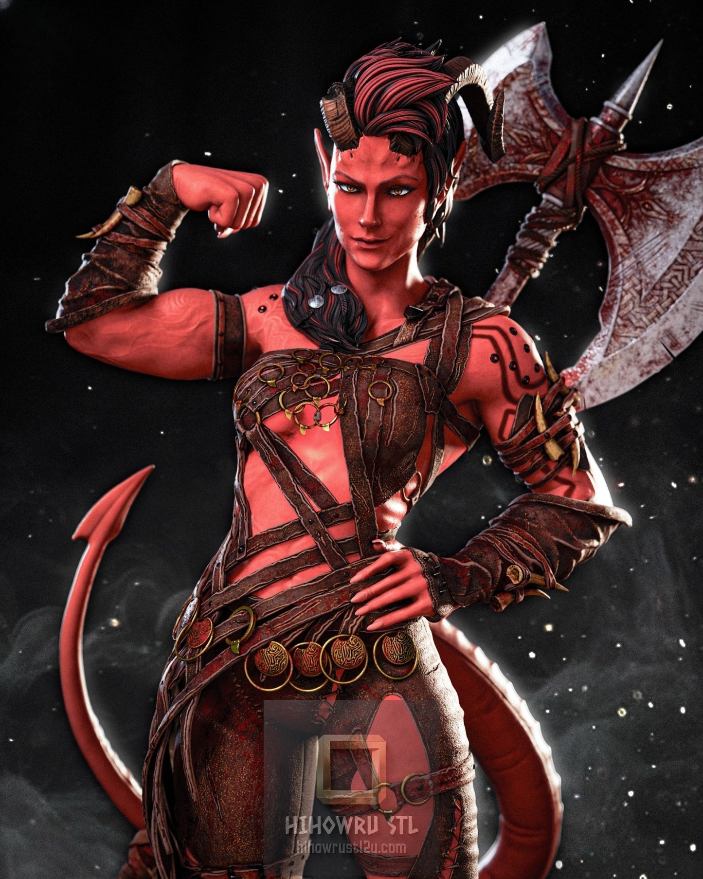 5445 Karlach - Baldurs Gate 3 - STL 3D Print Files