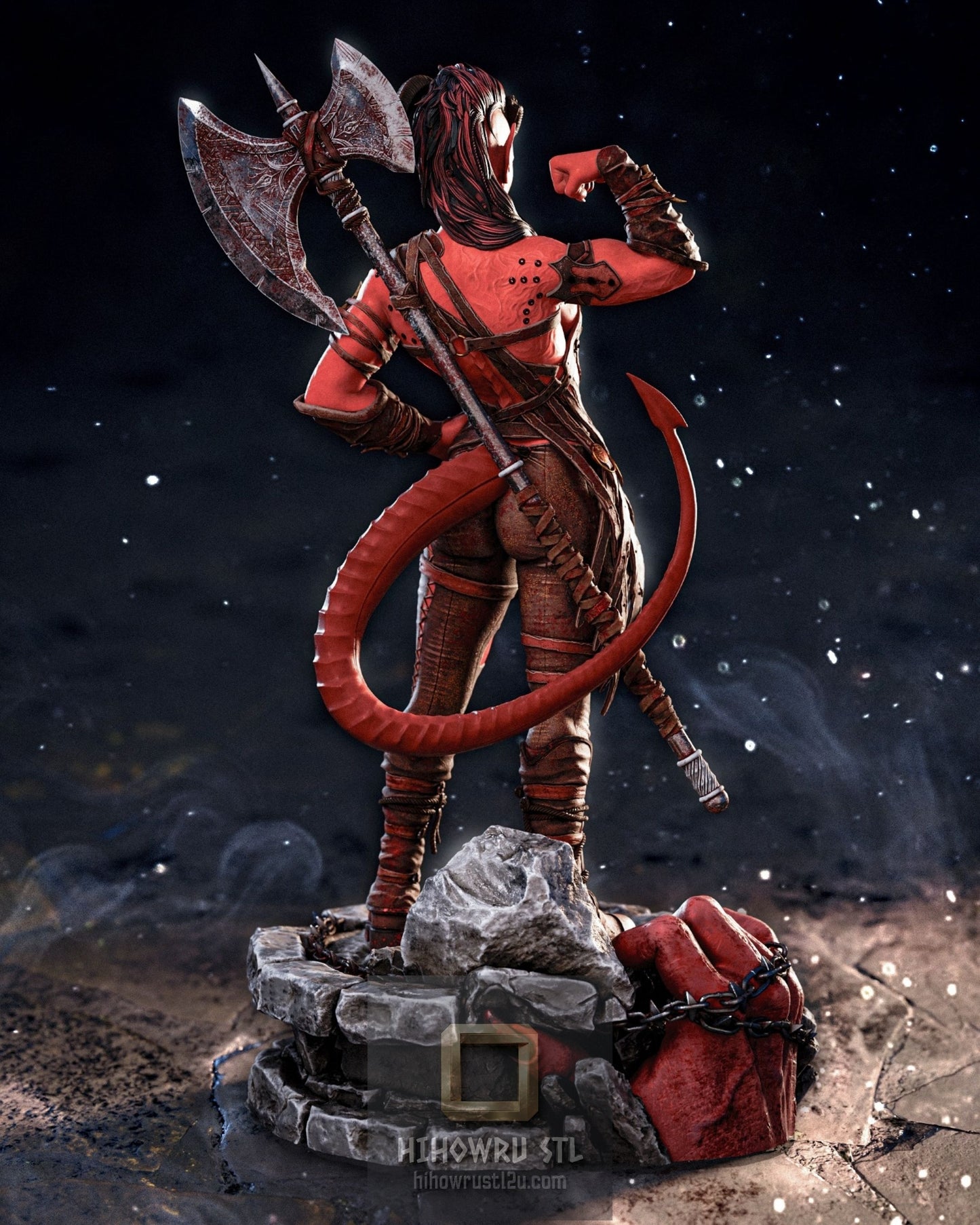 5445 Karlach - Baldurs Gate 3 - STL 3D Print Files
