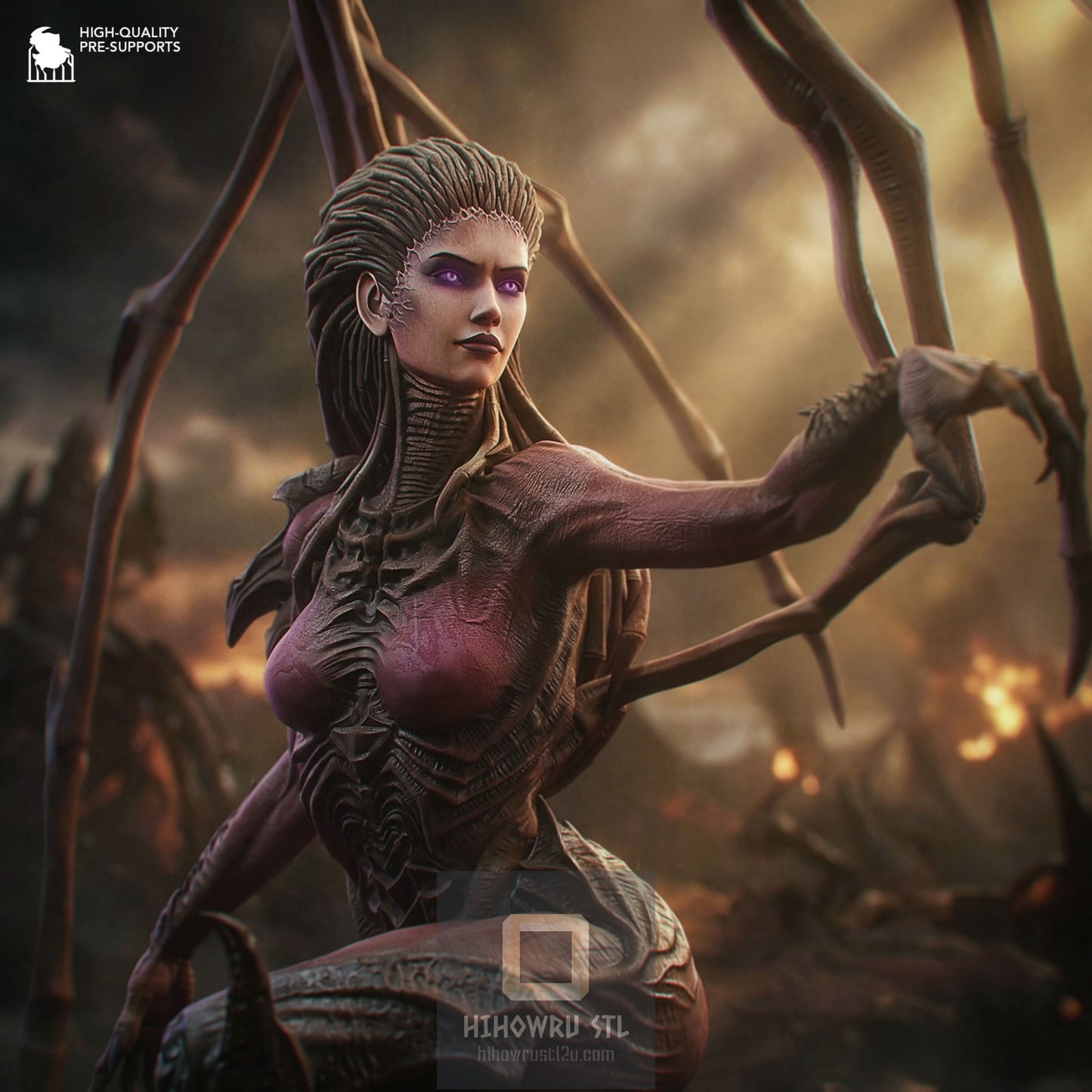 4644 Sarah Louise Kerrigan - Star Craft - STL 3D Print Files