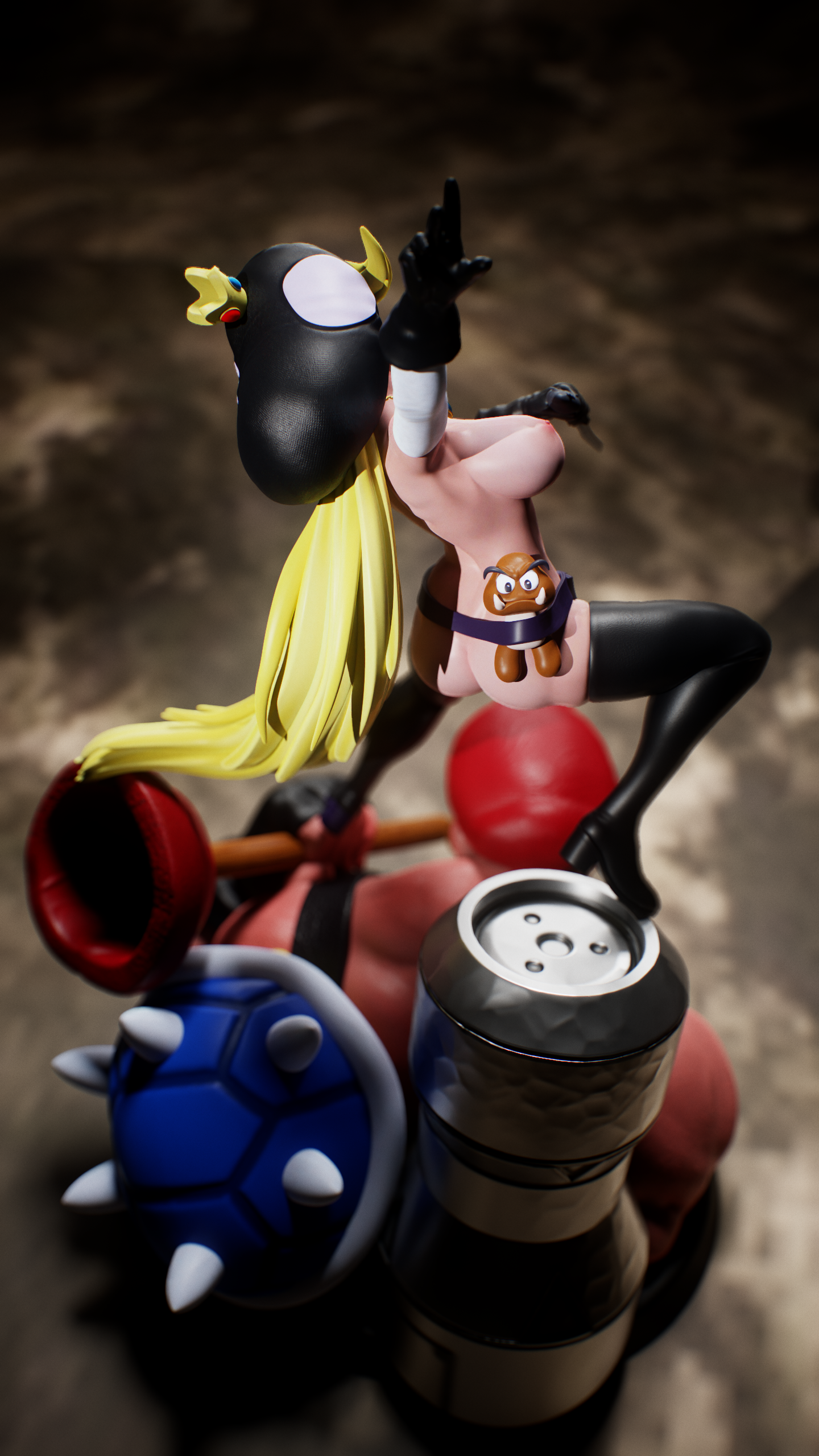 4141 Princes Peach NSFW - Super Mario Bros - STL 3D Print Files