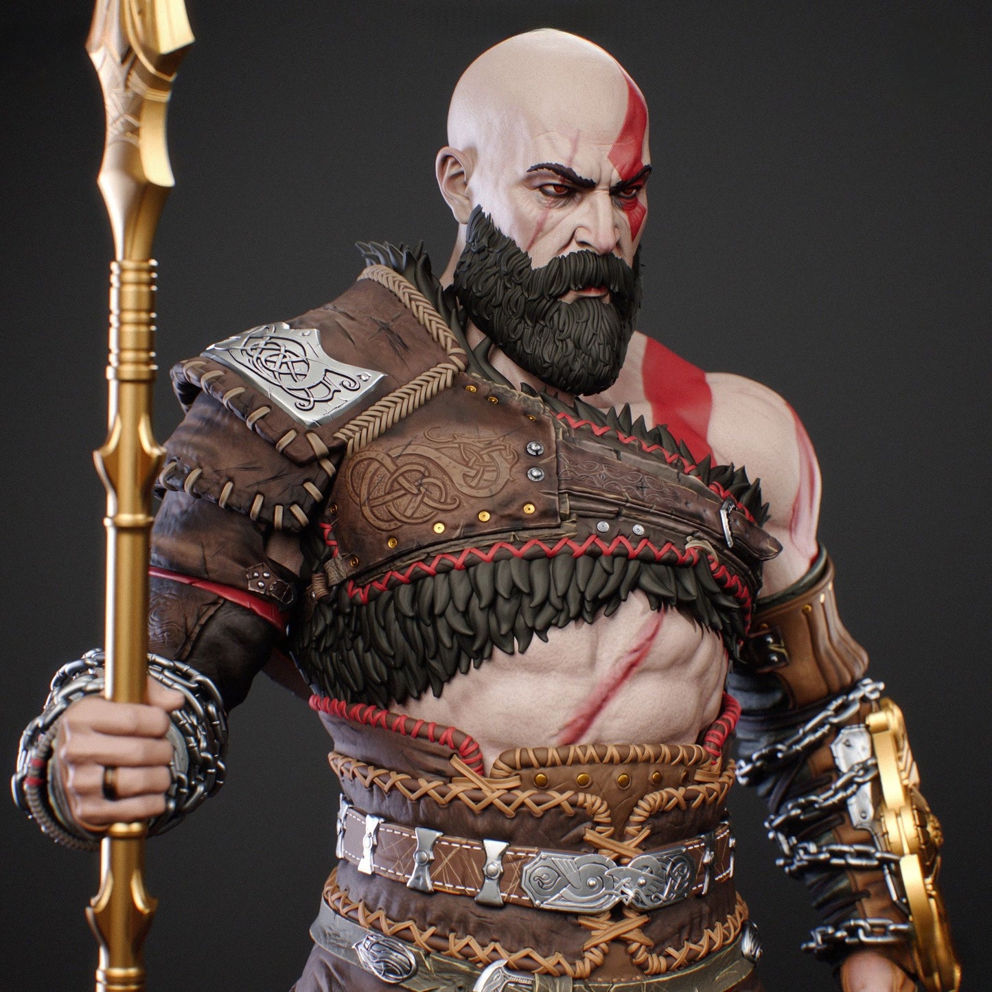 3905 Kratos - God of War - STL 3D Print Files