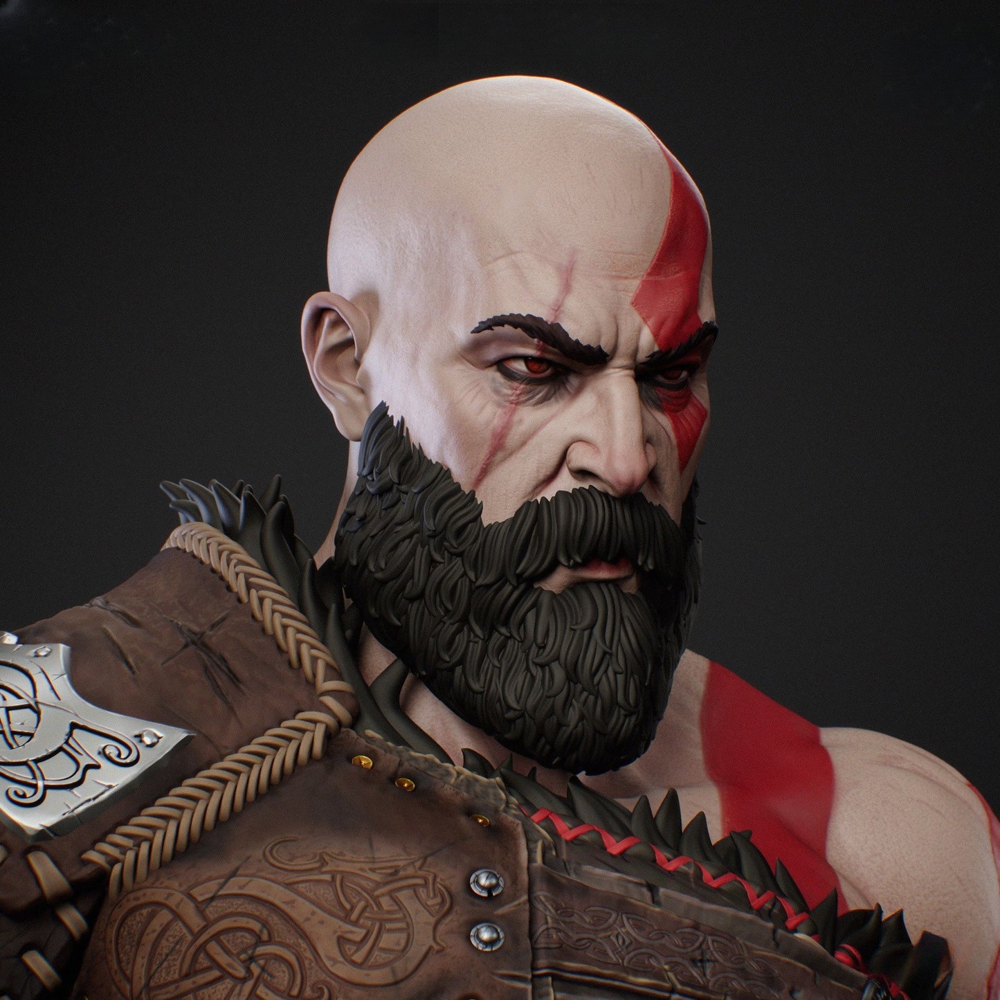 3905 Kratos - God of War - STL 3D Print Files