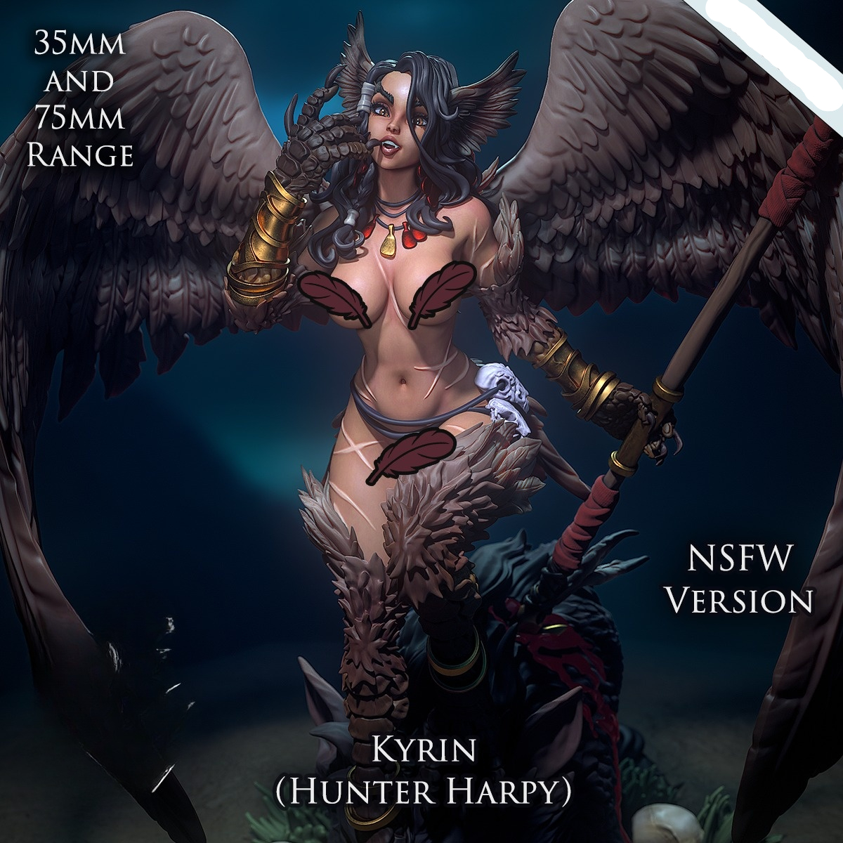 2875 Hunter Harpy NSFW - STL 3D Print Files