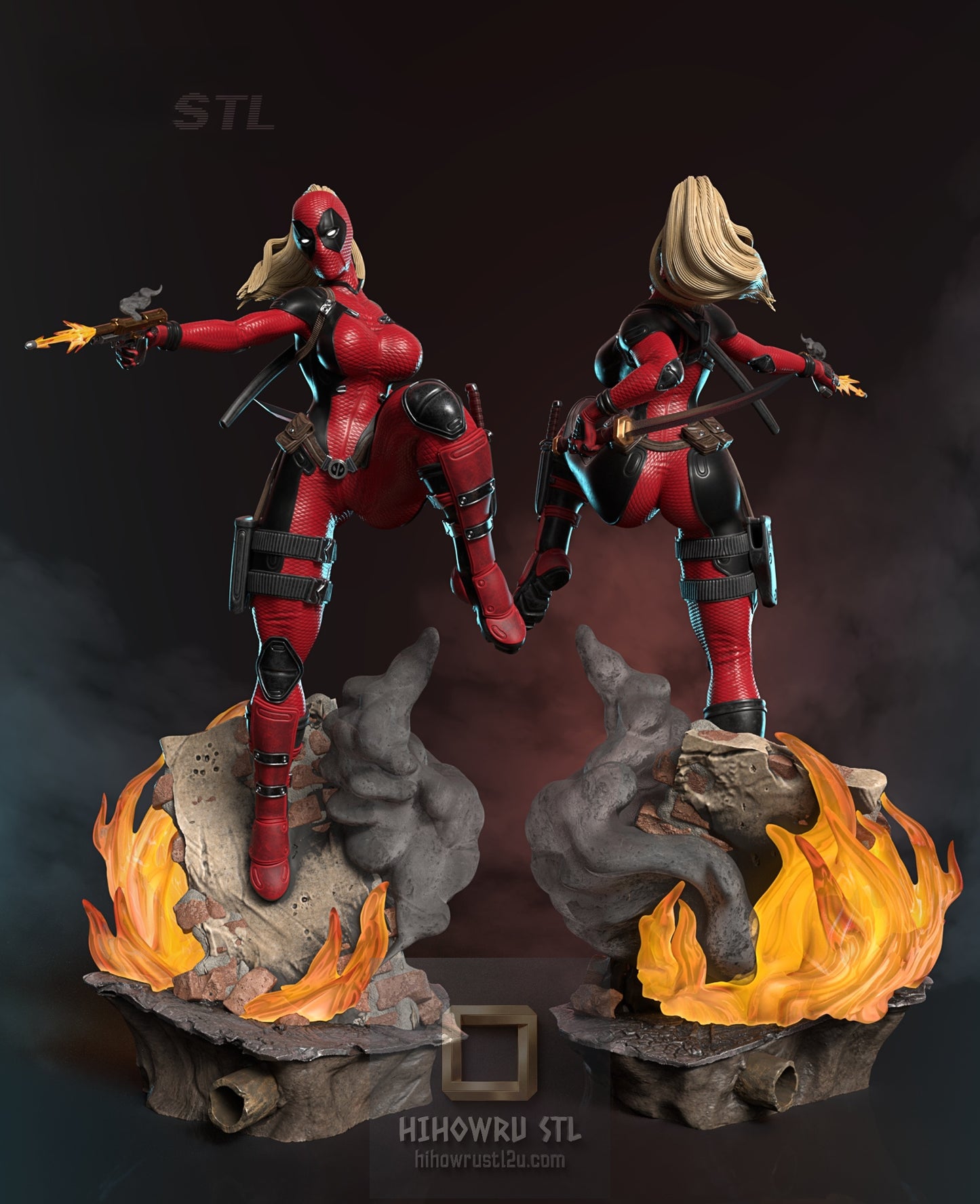 4940 Lady Deadpool NSFW - Deadpool - STL 3D Print Files