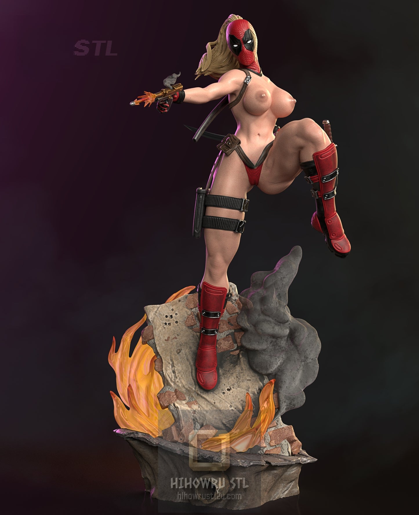 4940 Lady Deadpool NSFW - Deadpool - STL 3D Print Files
