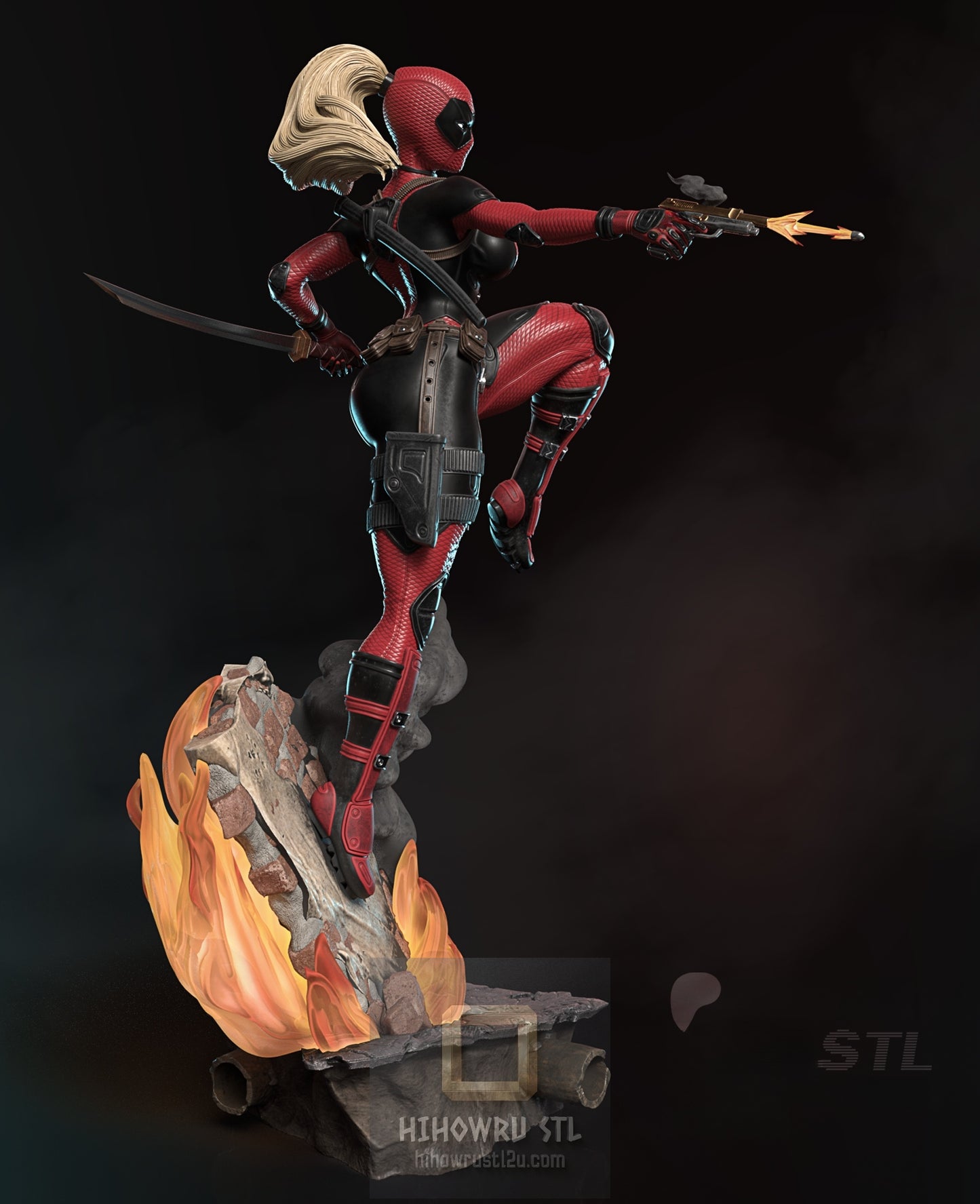 4940 Lady Deadpool NSFW - Deadpool - STL 3D Print Files