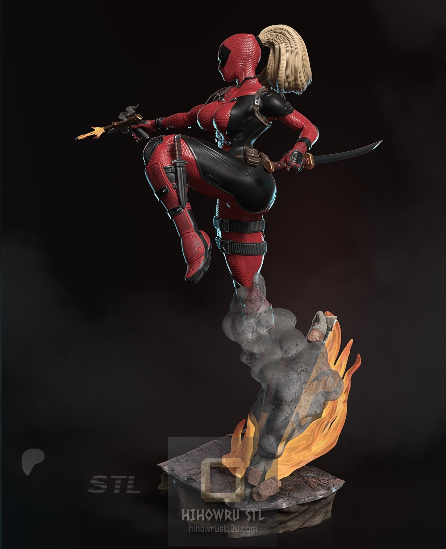 4940 Lady Deadpool NSFW - Deadpool - STL 3D Print Files