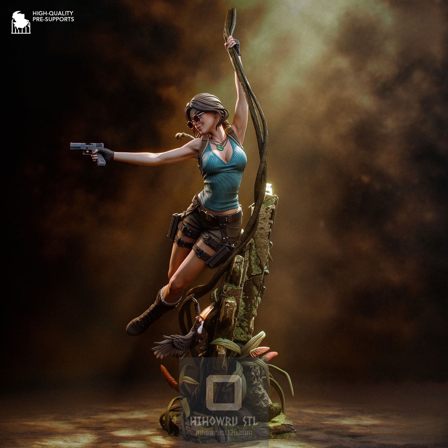 4886 Lara Croft - Tomb Raider - STL 3D Print Files