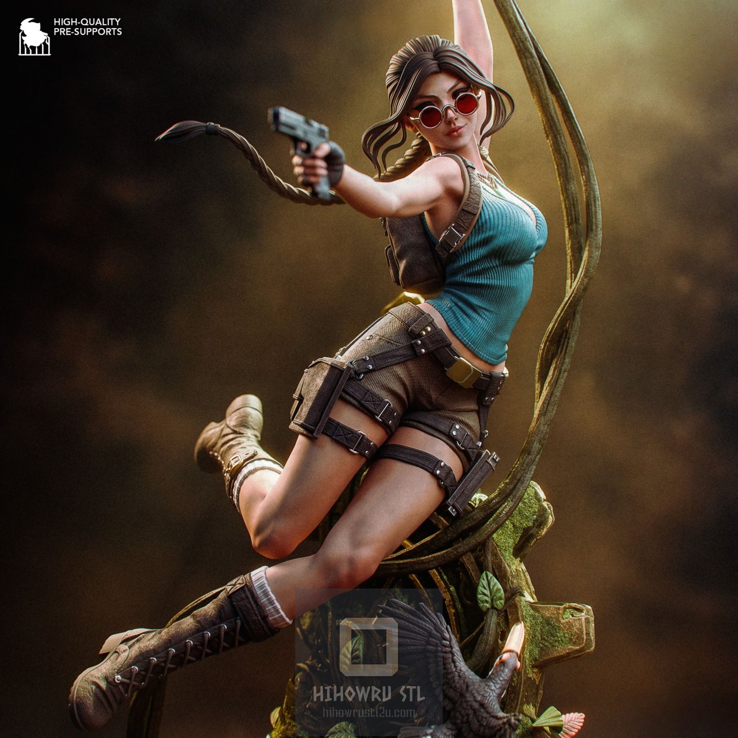 4886 Lara Croft - Tomb Raider - STL 3D Print Files
