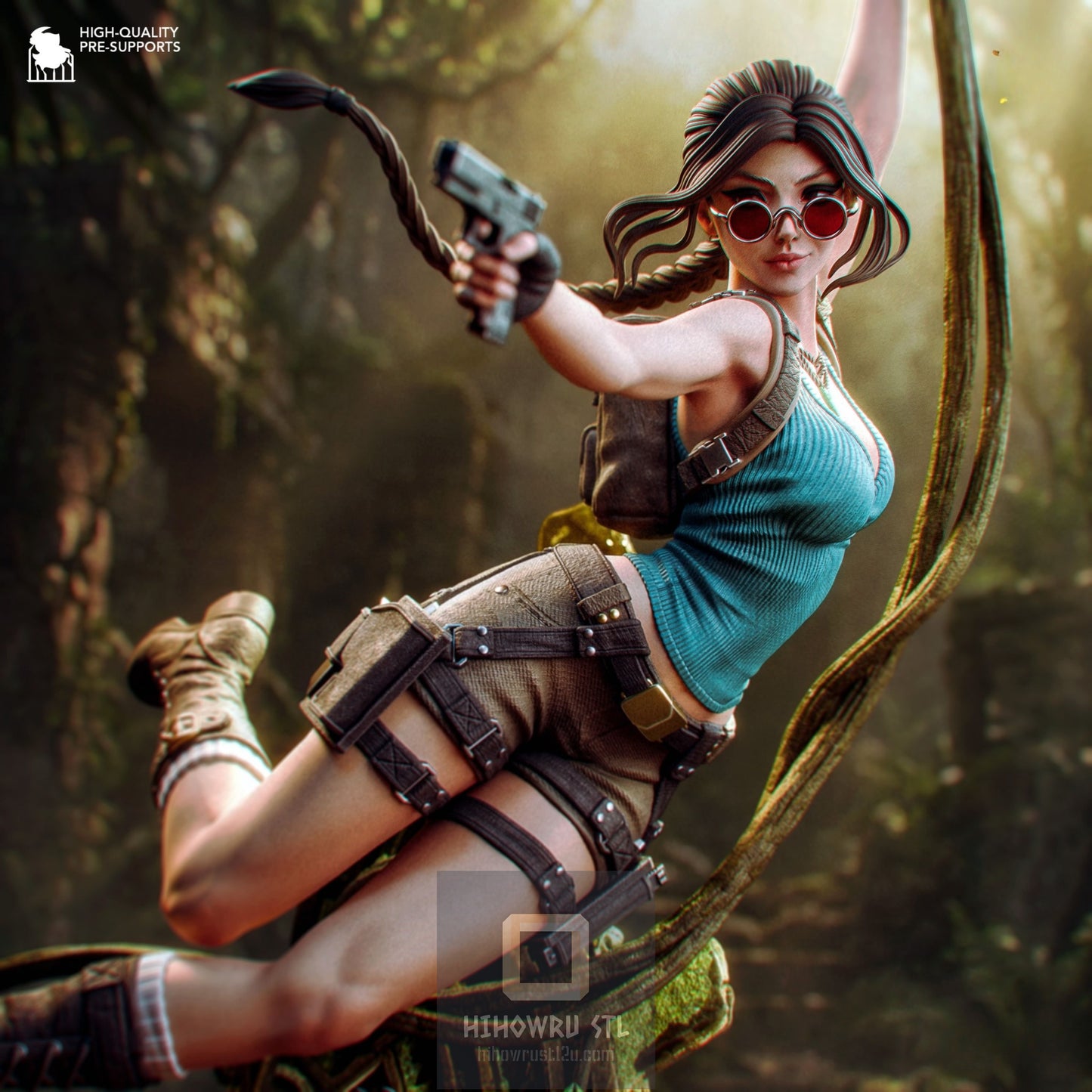 4886 Lara Croft - Tomb Raider - STL 3D Print Files