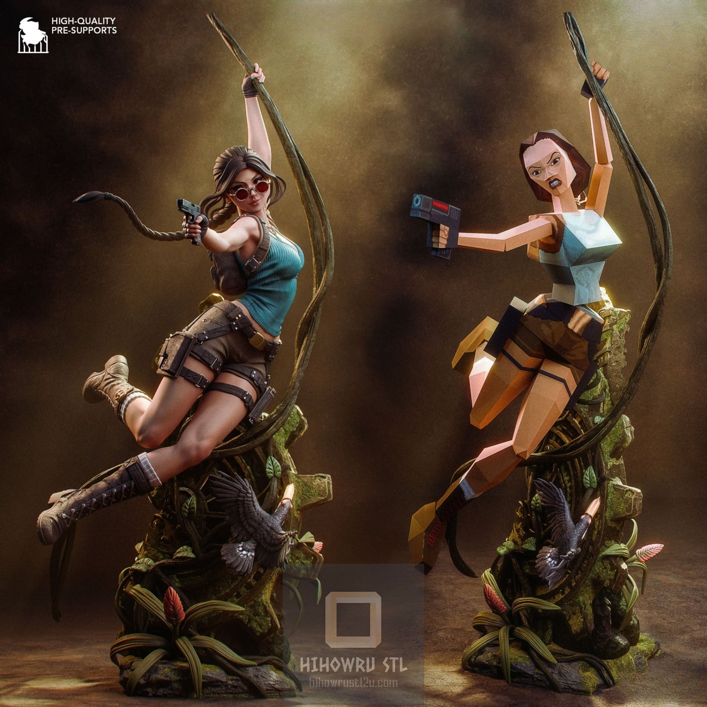 4886 Lara Croft - Tomb Raider - STL 3D Print Files
