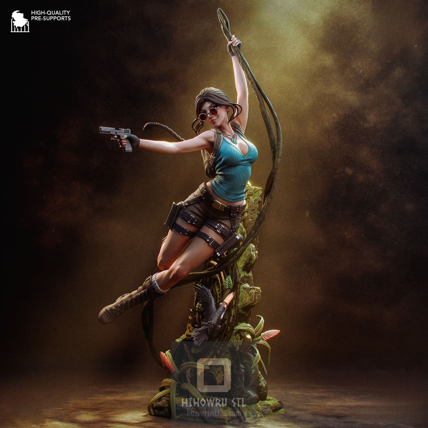 4886 Lara Croft - Tomb Raider - STL 3D Print Files