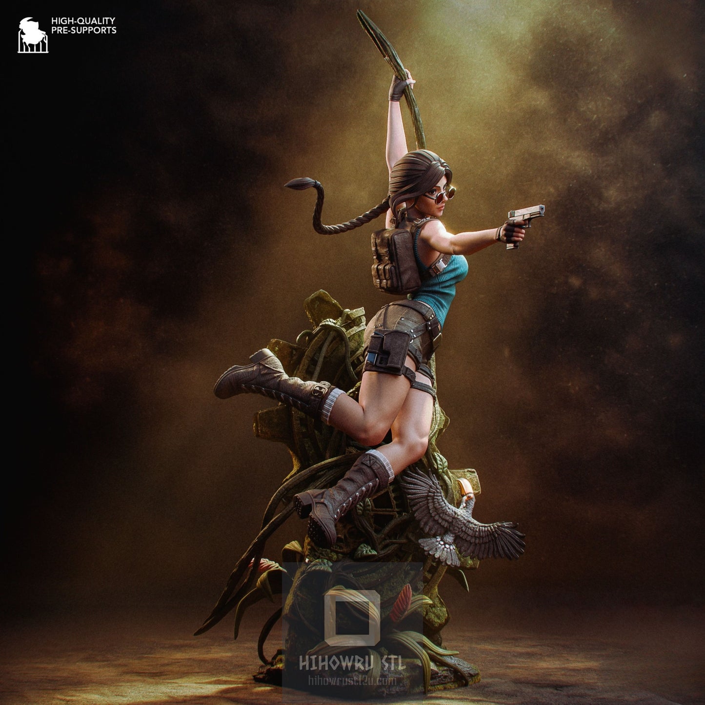 4886 Lara Croft - Tomb Raider - STL 3D Print Files