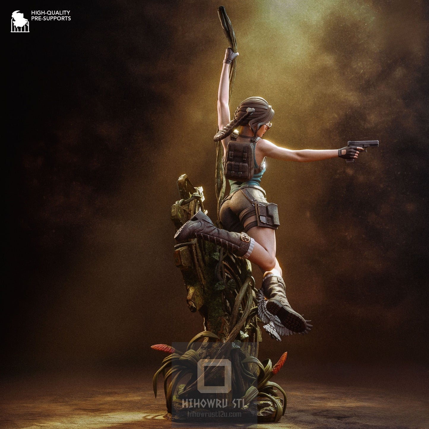 4886 Lara Croft - Tomb Raider - STL 3D Print Files