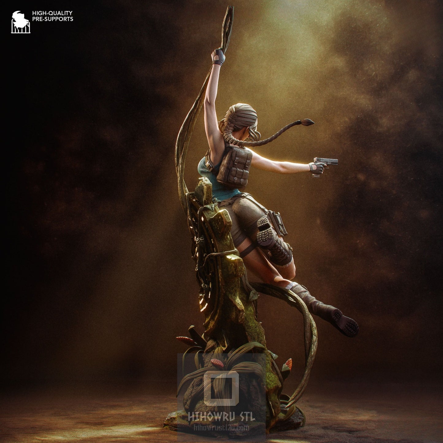 4886 Lara Croft - Tomb Raider - STL 3D Print Files