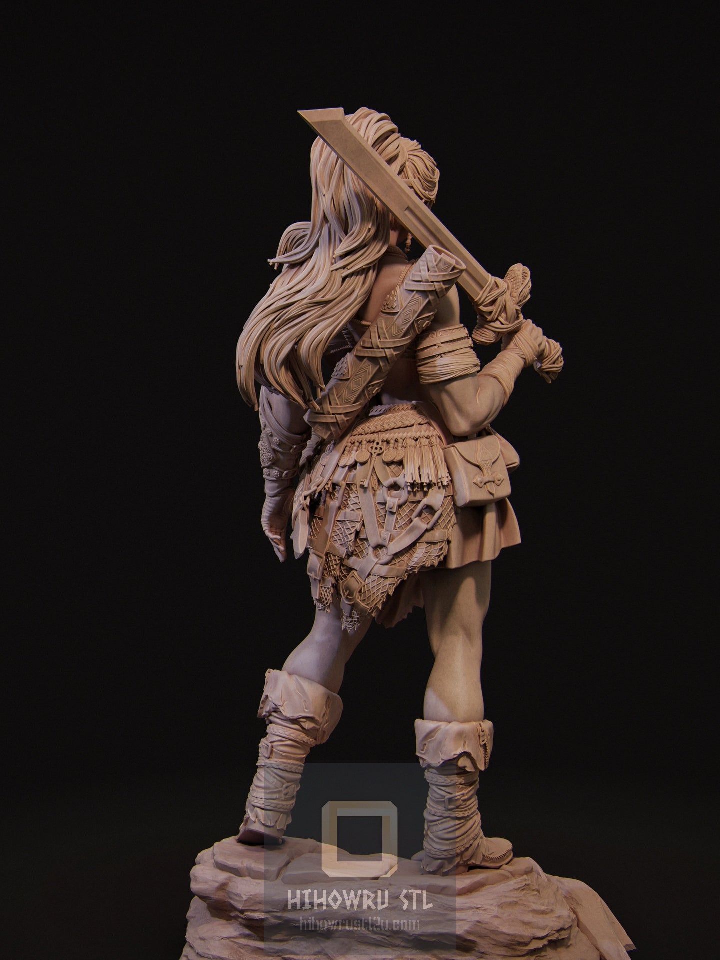 4427 Lia - Barbarian Mercenary  - STL 3D Print Files