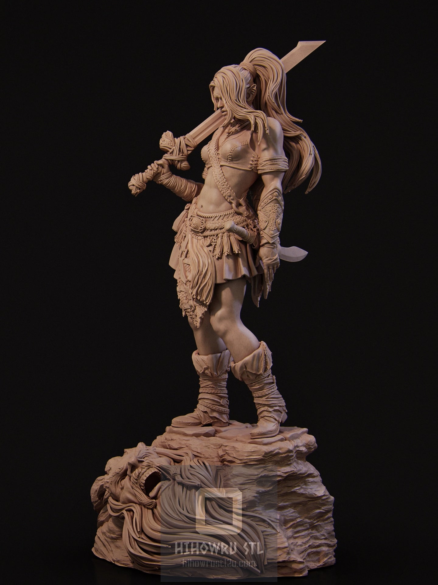 4427 Lia - Barbarian Mercenary  - STL 3D Print Files