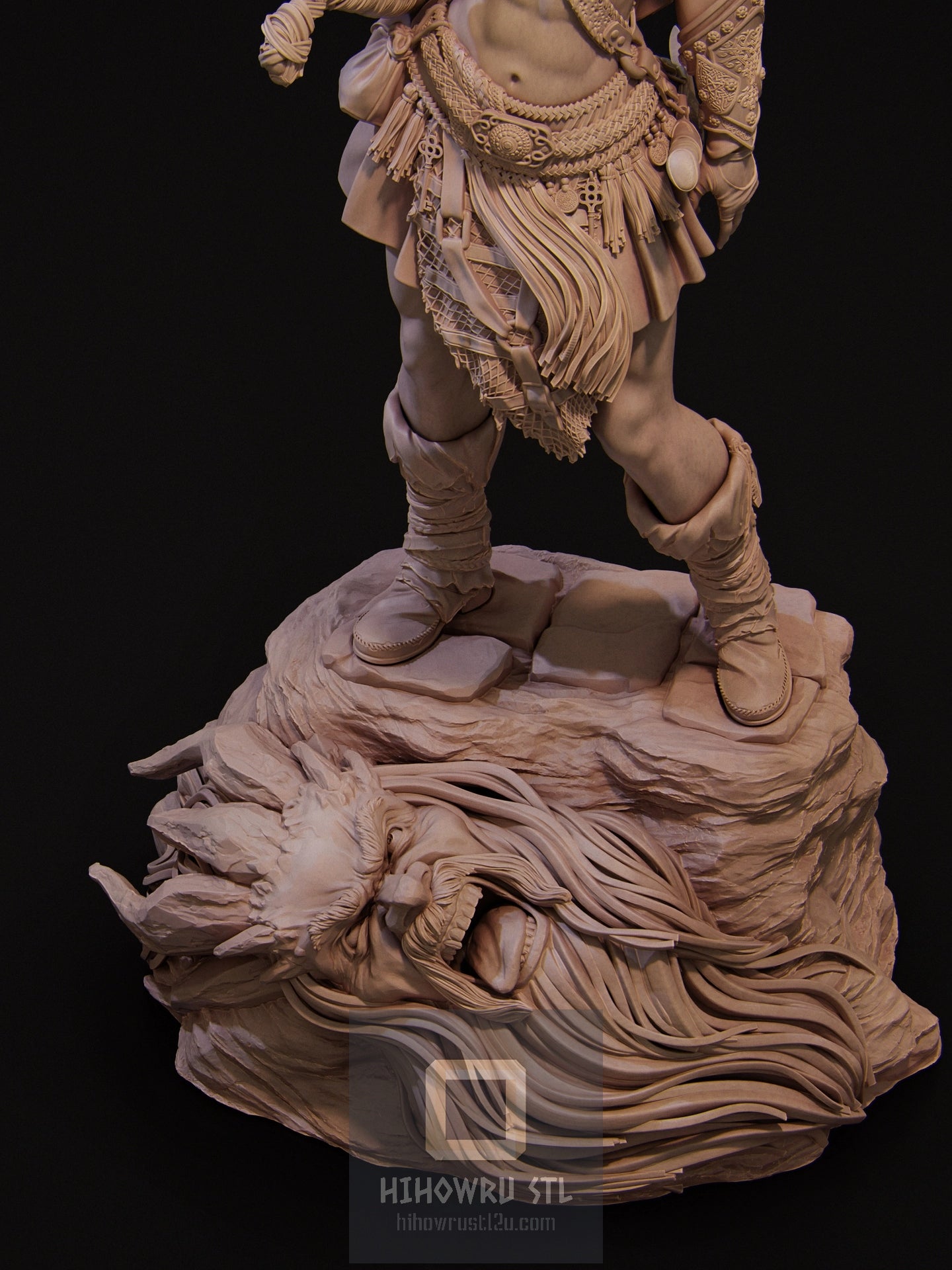 4427 Lia - Barbarian Mercenary  - STL 3D Print Files