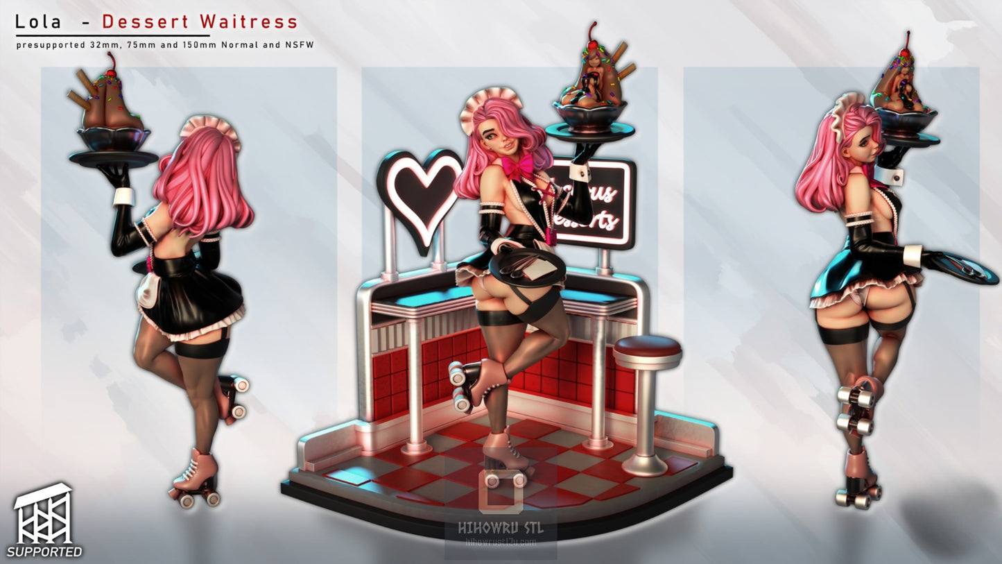 4611 Lola Dessert Waitress NSFW - STL 3D Print Files