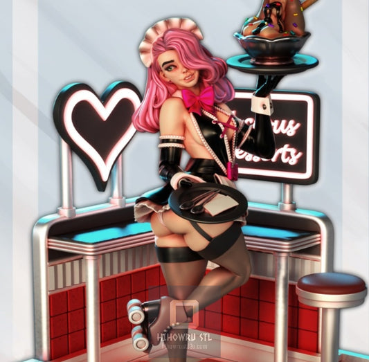 4611 Lola Dessert Waitress NSFW - STL 3D Print Files