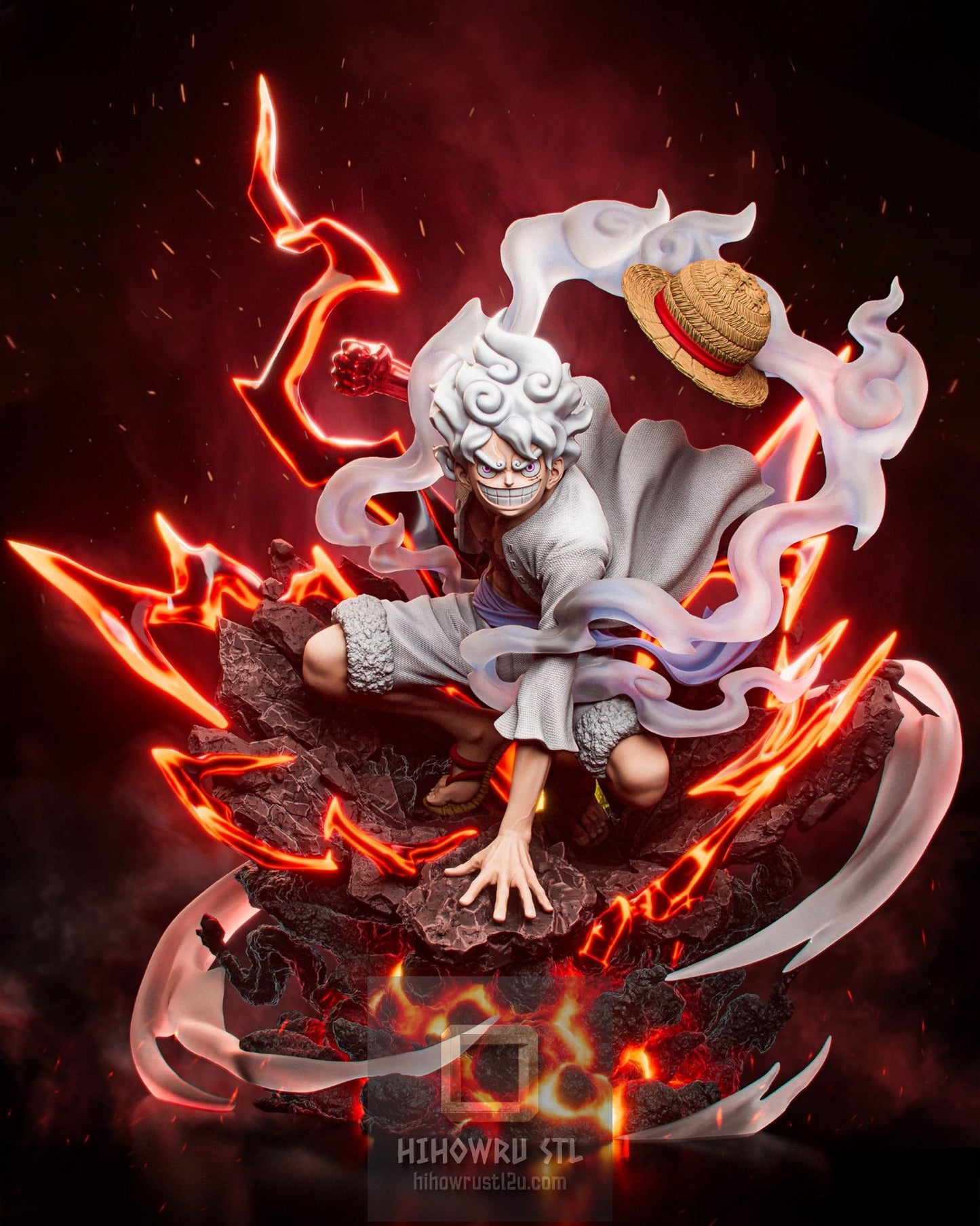 5396 Luffy Gear 5 - One Piece - STL 3D Print Files