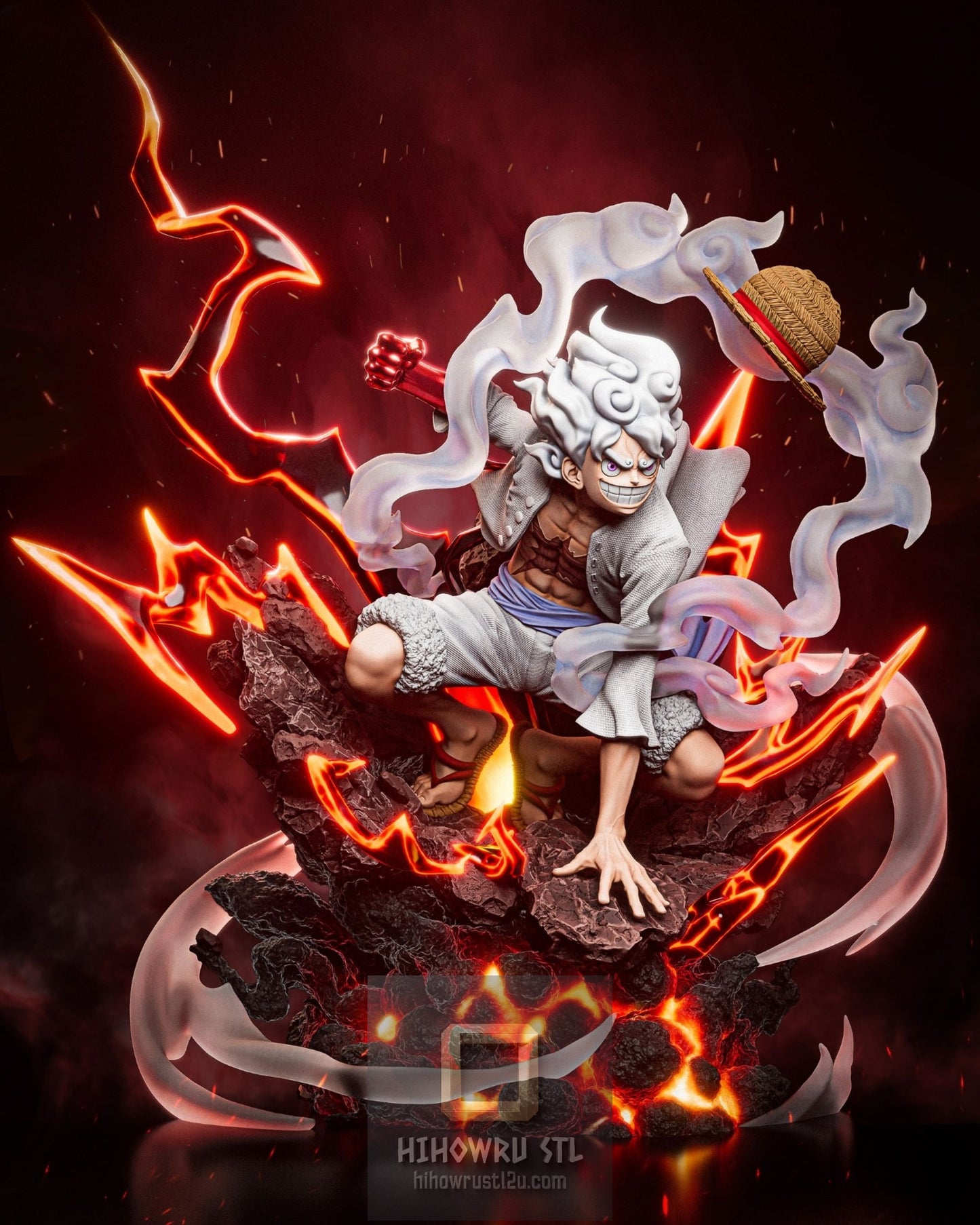 5396 Luffy Gear 5 - One Piece - STL 3D Print Files