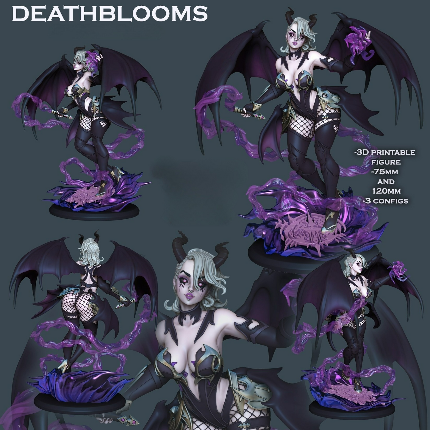 2876 Deathblooms Succubus NSFW - STL 3D Print Files