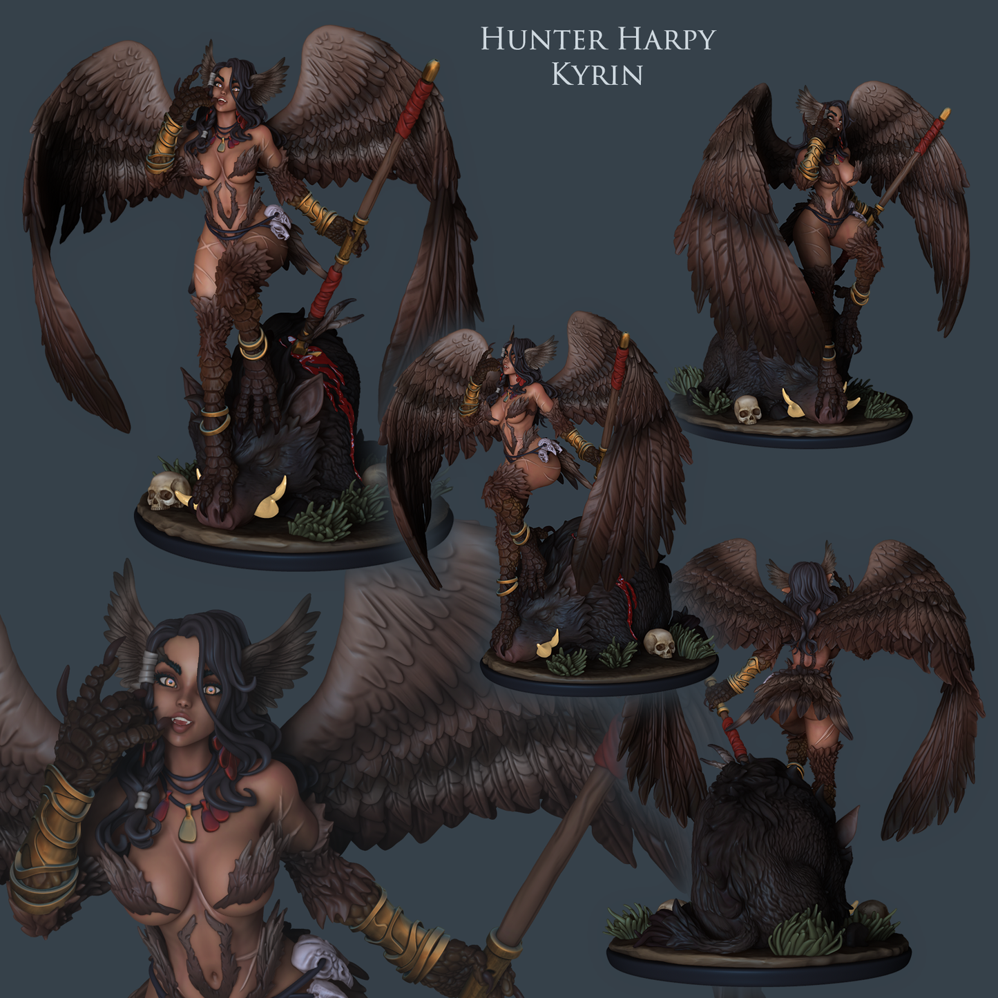 2875 Hunter Harpy NSFW - STL 3D Print Files