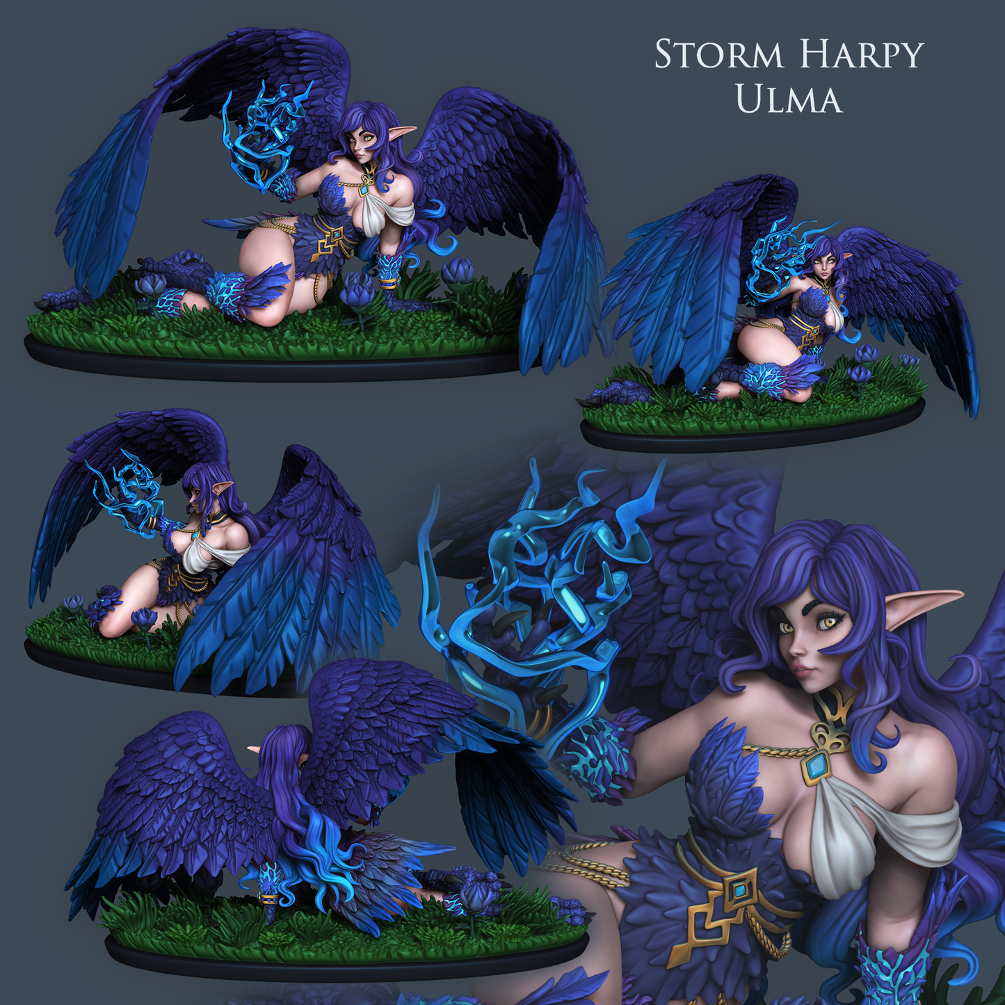 2874 Storm Harpy NSFW - STL 3D Print Files